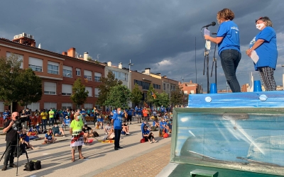L'acte central s'ha celebrat al costat de l'estació de Can Feu - Gràcia | Mireia Sans